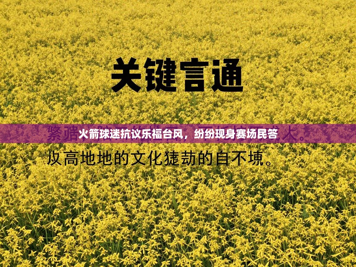 爱游戏体育娱乐赞助意甲-火箭球迷抗议乐福台风，纷纷现身赛场民答